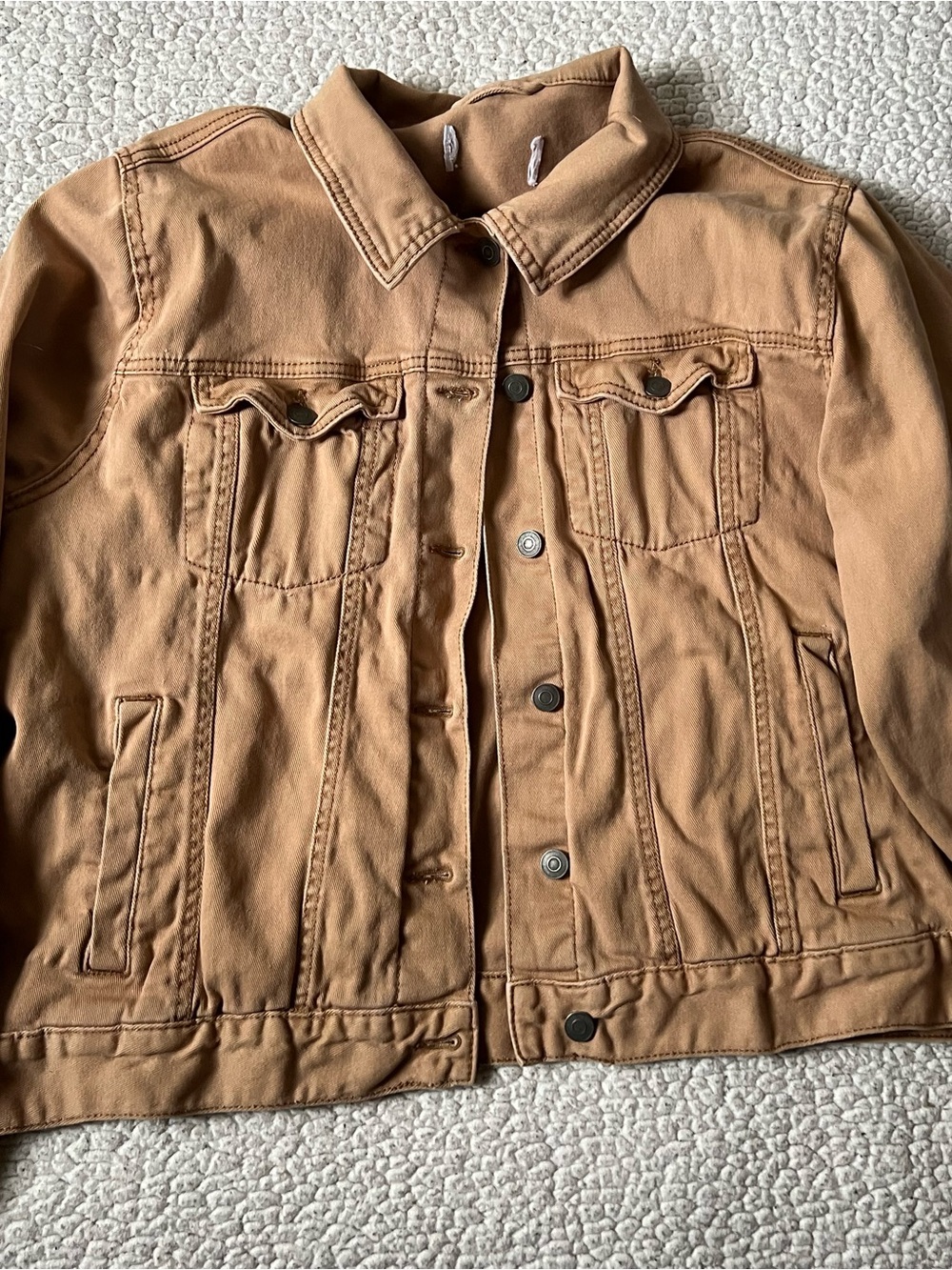 Kids Caramel Brown Canvas Jacket - Stylish Everyday Coat